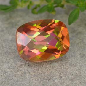 Cuarzo Místico Multicolor natural de 1.88 ct, Corte Cojín, VVS-VS