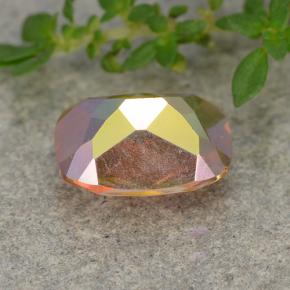 Cuarzo místico multicolor natural de 1,82 ct, corte cojín, VVS-VS