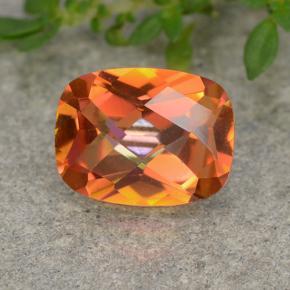 Cuarzo místico multicolor natural de 1,69 ct, corte cojín, VVS-VS