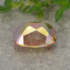 Cuarzo místico multicolor natural de 1,81 ct, corte cojín, VVS-VS