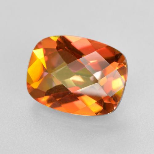 Cuarzo místico multicolor natural de 1,84 ct, corte cojín, VVS-VS