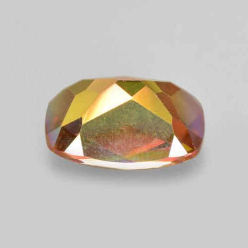 Cuarzo místico multicolor natural de 1,84 ct, corte cojín, VVS-VS