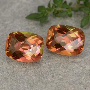 Gemas de Cuarzo Místico Multicolor natural de 3.71 ct, Corte Cojín, VVS-VS
