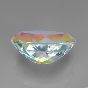 Cuarzo místico multicolor natural de 7,50 ct, corte óvalo, VVS-VS
