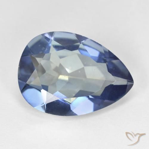 Cuarzo Místico Multicolor natural de 8.82 ct, En forma de pera, VVS-VS
