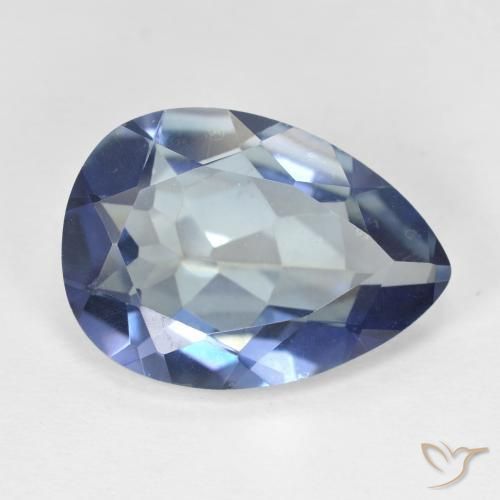 Cuarzo Místico Multicolor natural de 8.65 ct, En forma de pera, VVS-VS