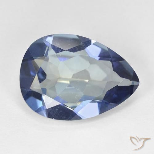 Cuarzo Místico Multicolor natural de 8.96 ct, En forma de pera, VVS-VS
