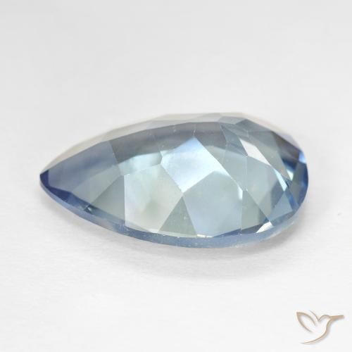 Cuarzo Místico Multicolor natural de 8.96 ct, En forma de pera, VVS-VS