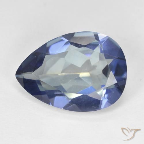 8.69ct Natural Multicolor Cuarzo Místico, En forma de pera, VVS-VS