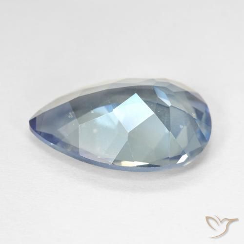 Cuarzo Místico Multicolor natural de 8.62 ct, En forma de pera, VVS-VS