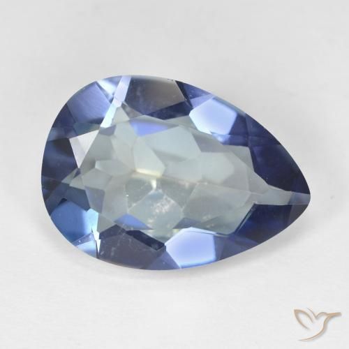Cuarzo Místico Multicolor natural de 8.71 ct, En forma de pera, VVS-VS