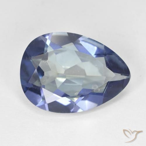 Cuarzo Místico Multicolor natural de 8.91 ct, En forma de pera, VVS-VS