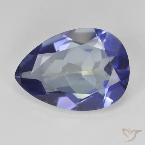 Cuarzo místico multicolor natural de 8,89 ct, en forma de pera, VVS-VS