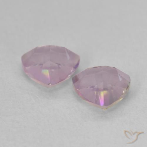 Gemas de cuarzo místico multicolor natural de 0,88 ct, trillón, VVS-VS