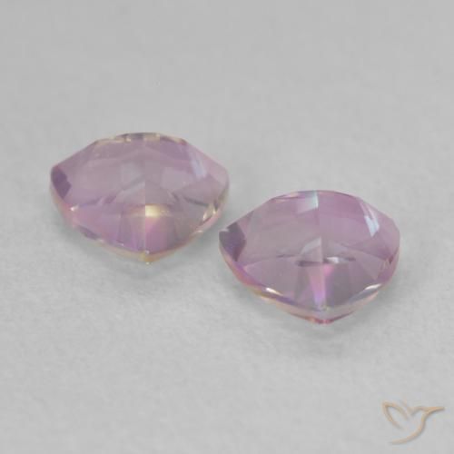 Gemas de Cuarzo Místico Multicolor natural de 0.90 ct, Trillón, VVS-VS