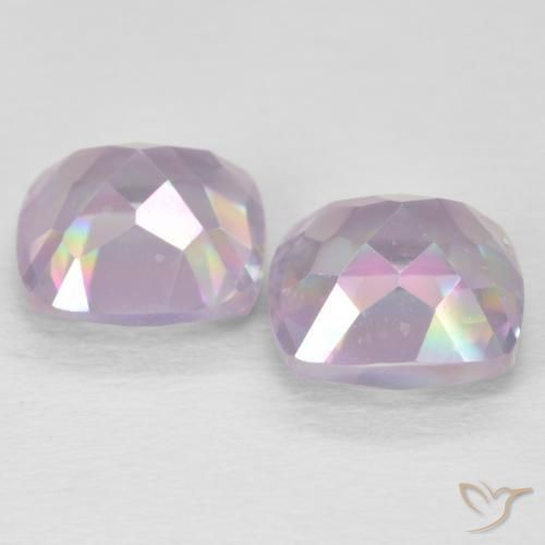 Gemas de Cuarzo Místico Multicolor natural de 4.33 ct, Corte Cojín, VVS-VS