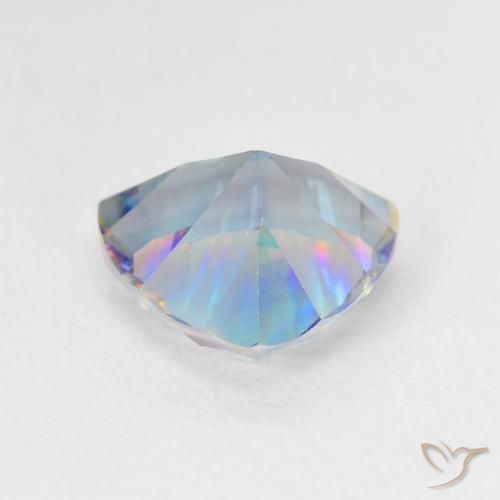 Cuarzo místico multicolor natural de 2,02 ct, trillón, VVS-VS