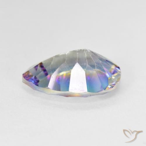 Cuarzo Místico Multicolor natural de 4.78 ct, En forma de pera, VS