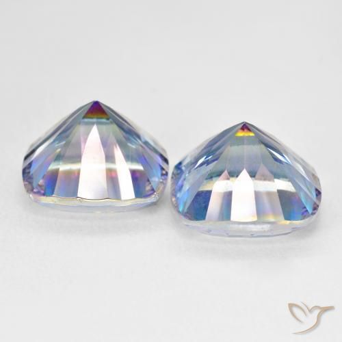 Gemas de Cuarzo Místico Multicolor natural de 13.12 ct, Forma Cojín, VS