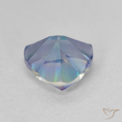 Cuarzo Místico Multicolor natural de 1.14 ct, Trillón, VVS-VS