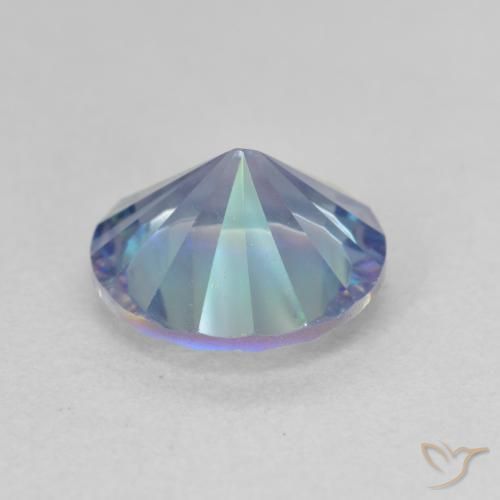 Cuarzo Místico Multicolor natural de 2.20 ct, Redondo, VVS-VS