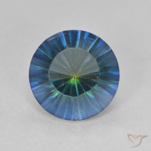 2.54ct Natural Multicolor Cuarzo Místico, Redondo, VVS-VS