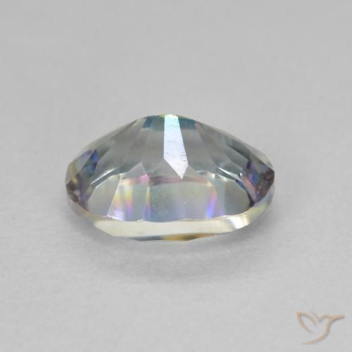 Cuarzo Místico Multicolor natural de 1.84 ct, Corte Óvalo, VVS-VS
