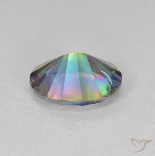 Cuarzo Místico Multicolor natural de 1.60 ct, Ovalada, VVS-VS