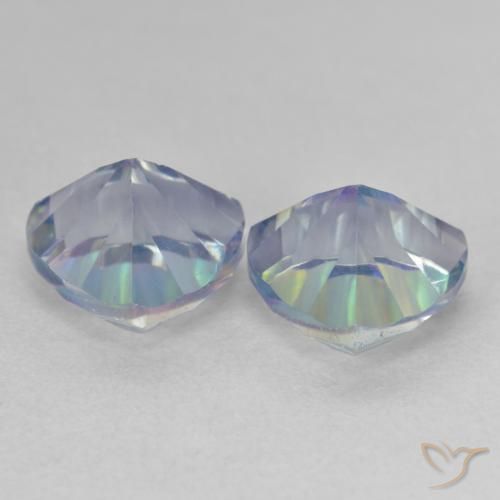 Gemas de Cuarzo Místico Multicolor natural de 3.72 ct, Trillón, VS