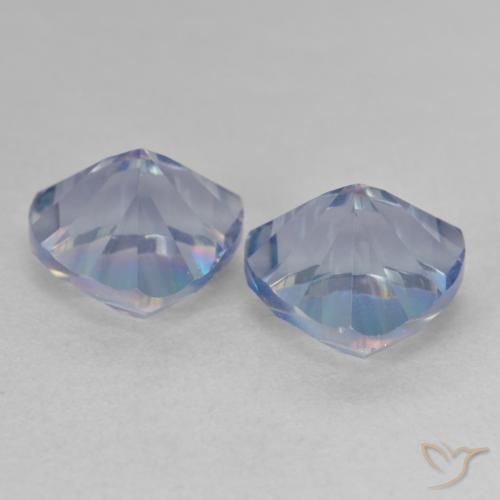 Gemas de Cuarzo Místico Multicolor natural de 3.73 ct, Trillón, VS