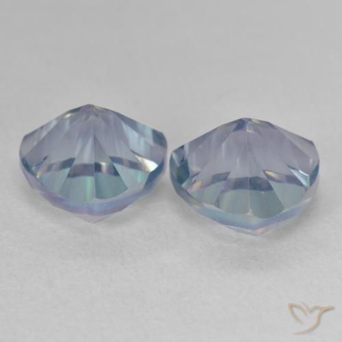 Gemas de Cuarzo Místico Multicolor natural de 3.91 ct, Trillón, VS
