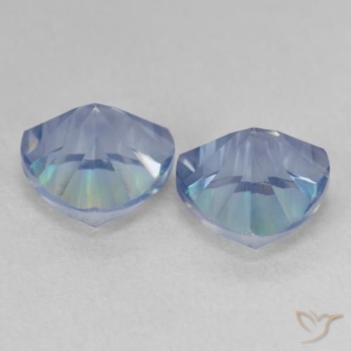 Gemas de Cuarzo Místico Multicolor natural de 3.75 ct, Trillón, VVS-VS