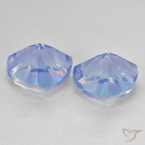 Gemas de Cuarzo Místico Multicolor natural de 3.89 ct, Trillón, VVS-VS
