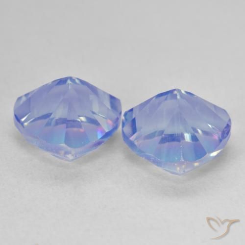 Gemas de Cuarzo Místico Multicolor natural de 3.67 ct, Trillón, VVS-VS