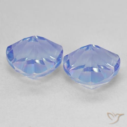Gemas de Cuarzo Místico Multicolor natural de 3.78 ct, Trillón, VVS-VS