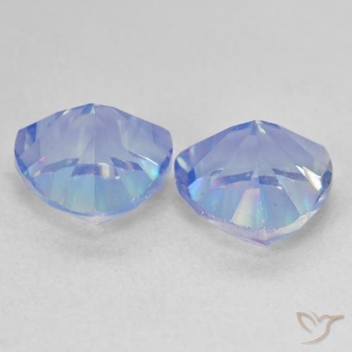 Gemas de Cuarzo Místico Multicolor natural de 3.60 ct, Trillón, VVS-VS