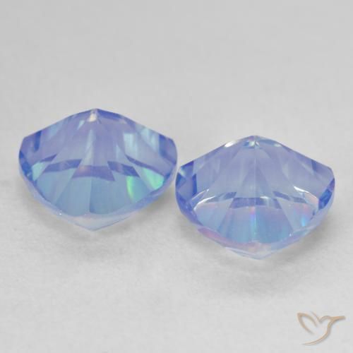 Gemas de Cuarzo Místico Multicolor natural de 3.65 ct, Trillón, VVS-VS