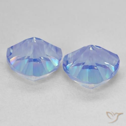 Gemas de Cuarzo Místico Multicolor natural de 3.60 ct, Trillón, VVS-VS