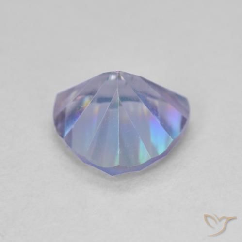 Cuarzo Místico Multicolor natural de 1.59 ct, Trillón, VVS-VS
