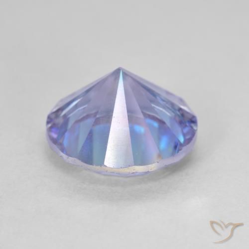 Cuarzo Místico Multicolor natural de 3.19 ct, Redondo, VVS-VS