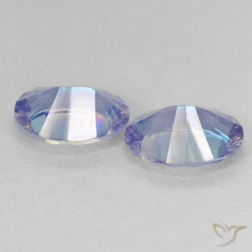 Gemas de Cuarzo Místico Multicolor natural de 3.00 ct, Ovalada, VVS-VS