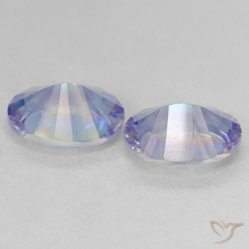 Gemas de Cuarzo Místico Multicolor natural de 3.30 ct, Ovalada, VVS-VS