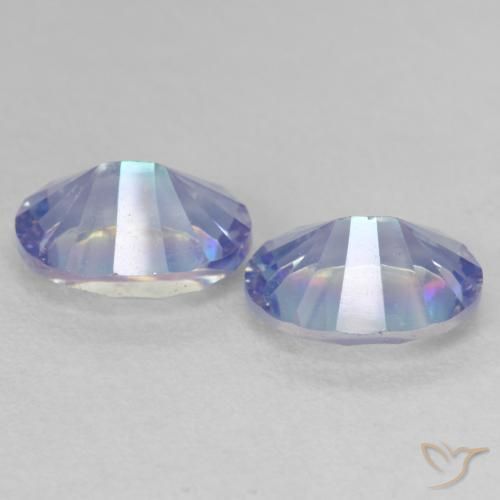 Gemas de Cuarzo Místico Multicolor natural de 3.56 ct, Ovalada, VVS-VS