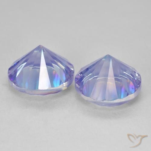 Gemas de Cuarzo Místico Multicolor natural de 7.24 ct, Redondo, VVS