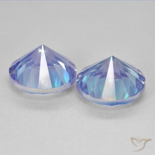 Gemas de Cuarzo Místico Multicolor natural de 7.14 ct, Redondo, VVS-VS