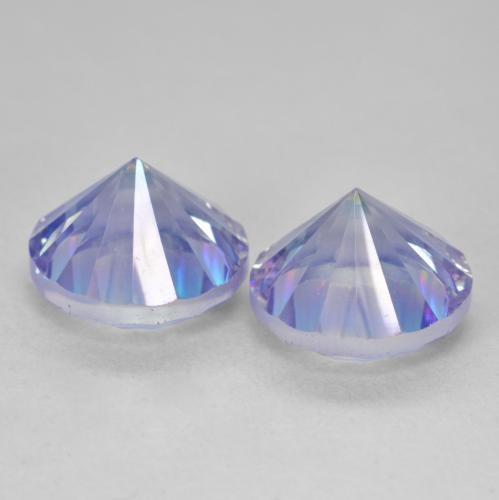 Gemas de Cuarzo Místico Multicolor natural de 7.63 ct, Redondo, VVS-VS