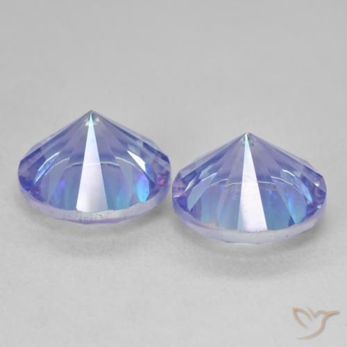 Gemas de Cuarzo Místico Multicolor natural de 7.02 ct, Redondo, VVS-VS
