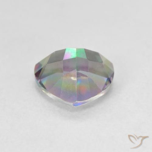 Cuarzo Místico Multicolor natural de 1.11 ct, Trillón, VVS