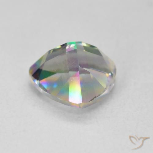 Cuarzo Místico Multicolor natural de 1.62 ct, Trillón, VVS