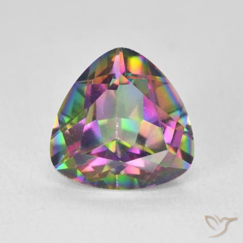 2.62ct Natural Multicolor Cuarzo Místico, Trillón, VS